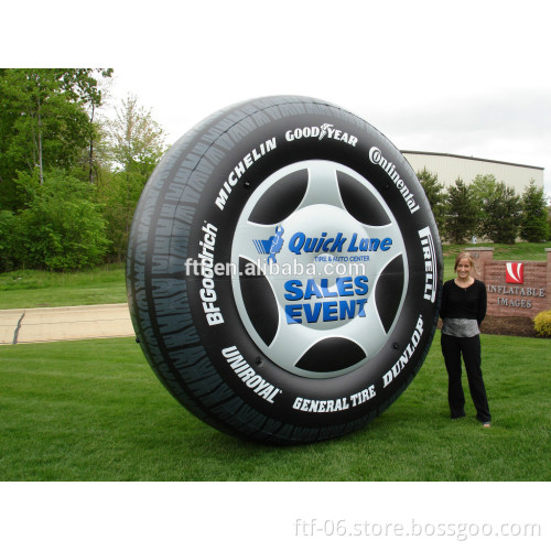 Popular inflatable tire ad